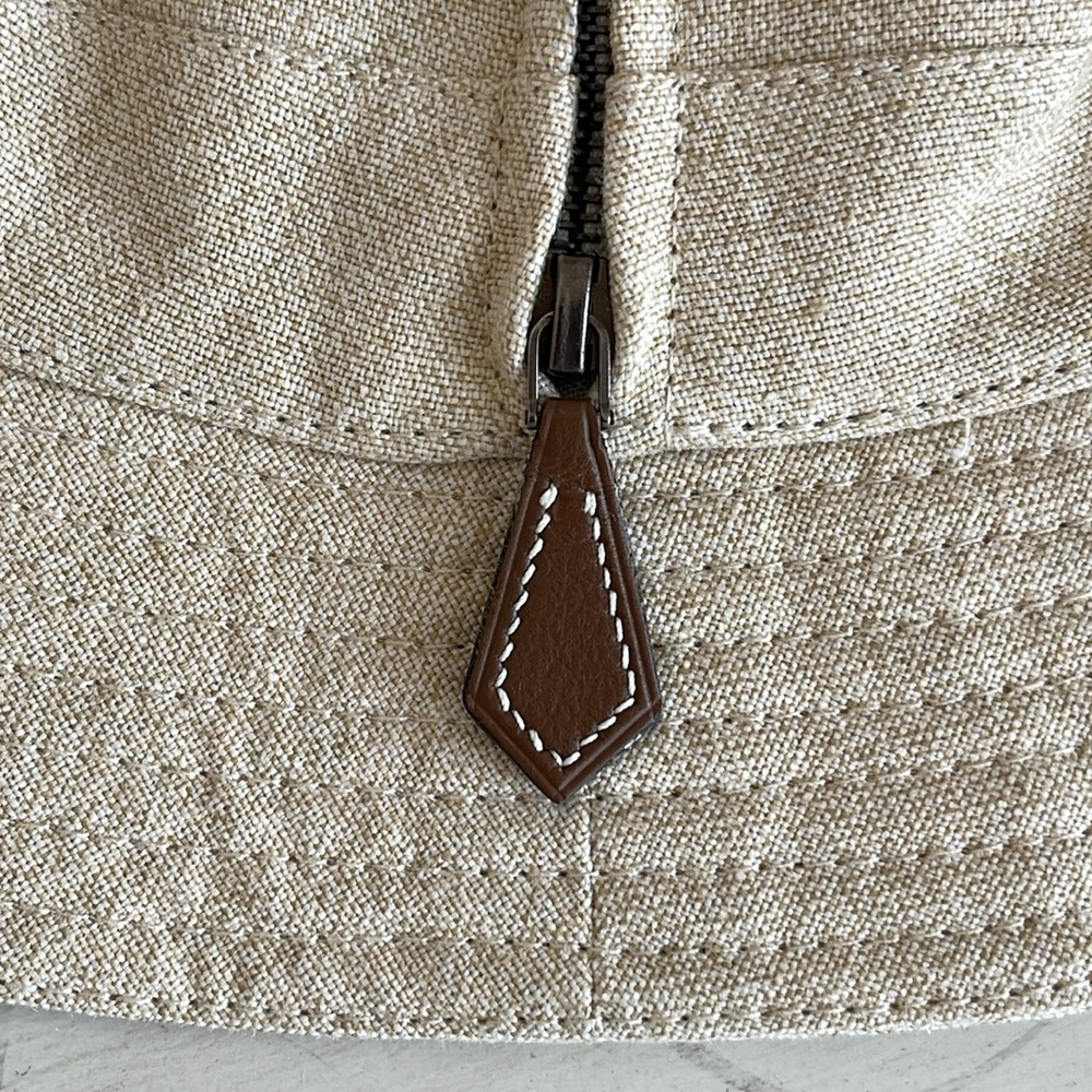 HERMES LINEN BUCKET HAT
